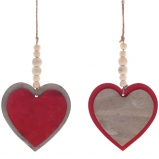 401766 Украшение декоративное "Сердце", 10 см, 2в (без инд.упаковки) 12 шт/бл