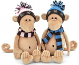 OS106/20АВ Игрушка мягконабивная "Обезьянка Мася", H27/37 см (6/72)