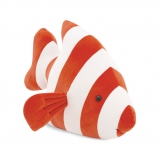 OT7014A Игрушка мягконабивная "Рыба полосатая красная", L40 W15 H35 см