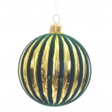 805500 Украшение новогоднее Шар "Зеленый бархат", L11 W11 H12 см, 6 шт/бл