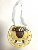 882 Подвеска-подкова Знаки Зодиака "Овен" в подар.упаковке L11 W1 H11 см