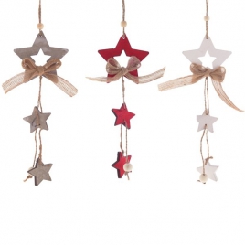 401782 Украшение декоративное "Звезда", 3в., (б/инд.уп), 12 шт/бл